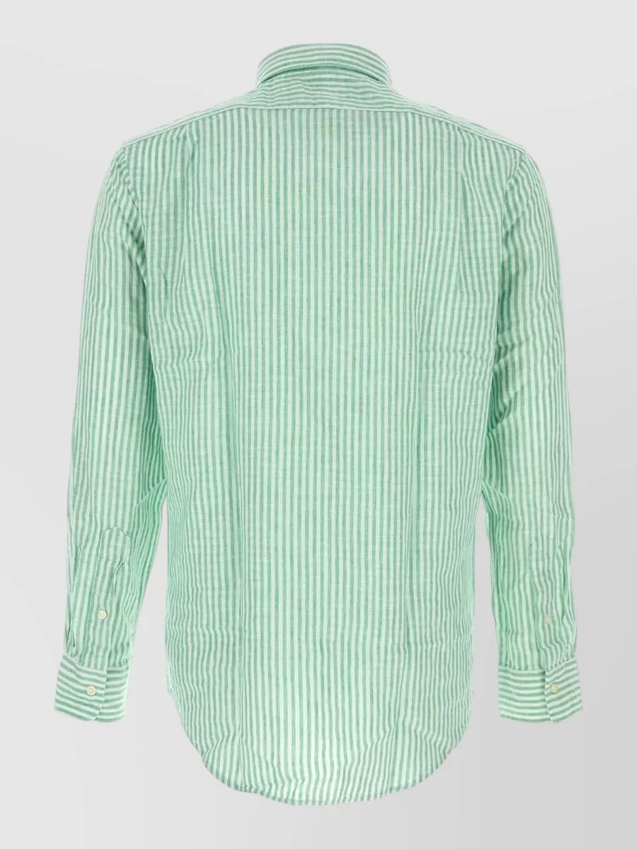 Polo Ralph Lauren Linen Blend Striped Long-Sleeve Shirt