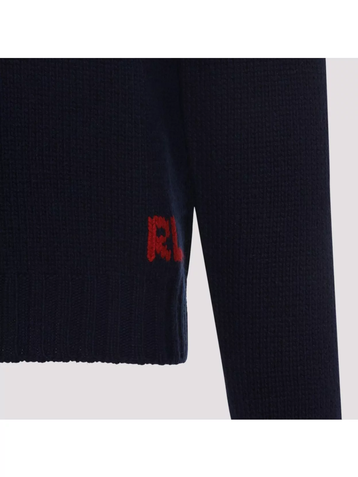 Ralph Lauren Purple Label American Flag Knitted Cashmere Pullover