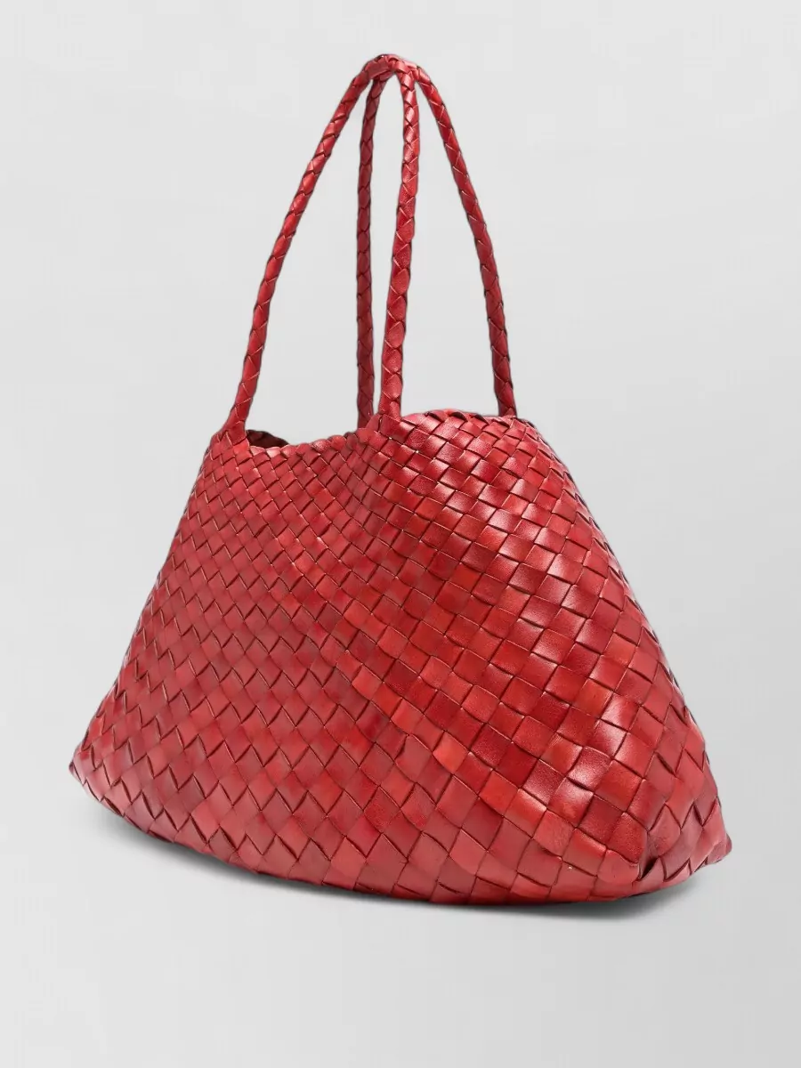 Dragon Diffusion Santa Croce Woven Leather Tote Bag