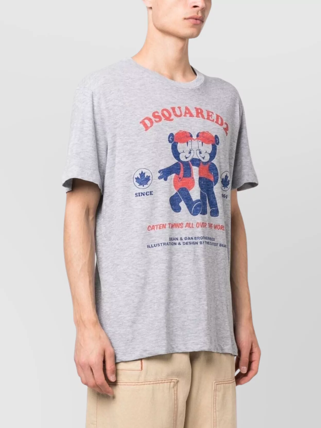 Shop Dsquared2 Logo-print Cotton Blend T-shirt