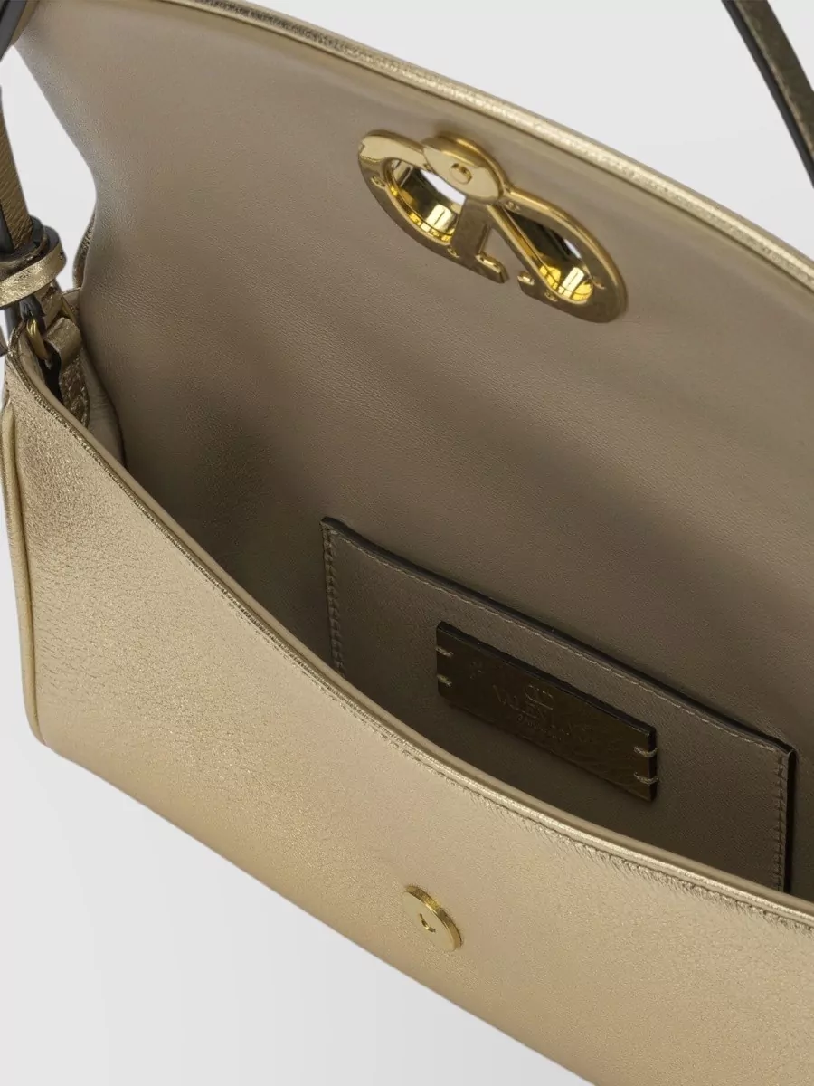 Valentino Garavani De Vain Small Leather Clutch Bag