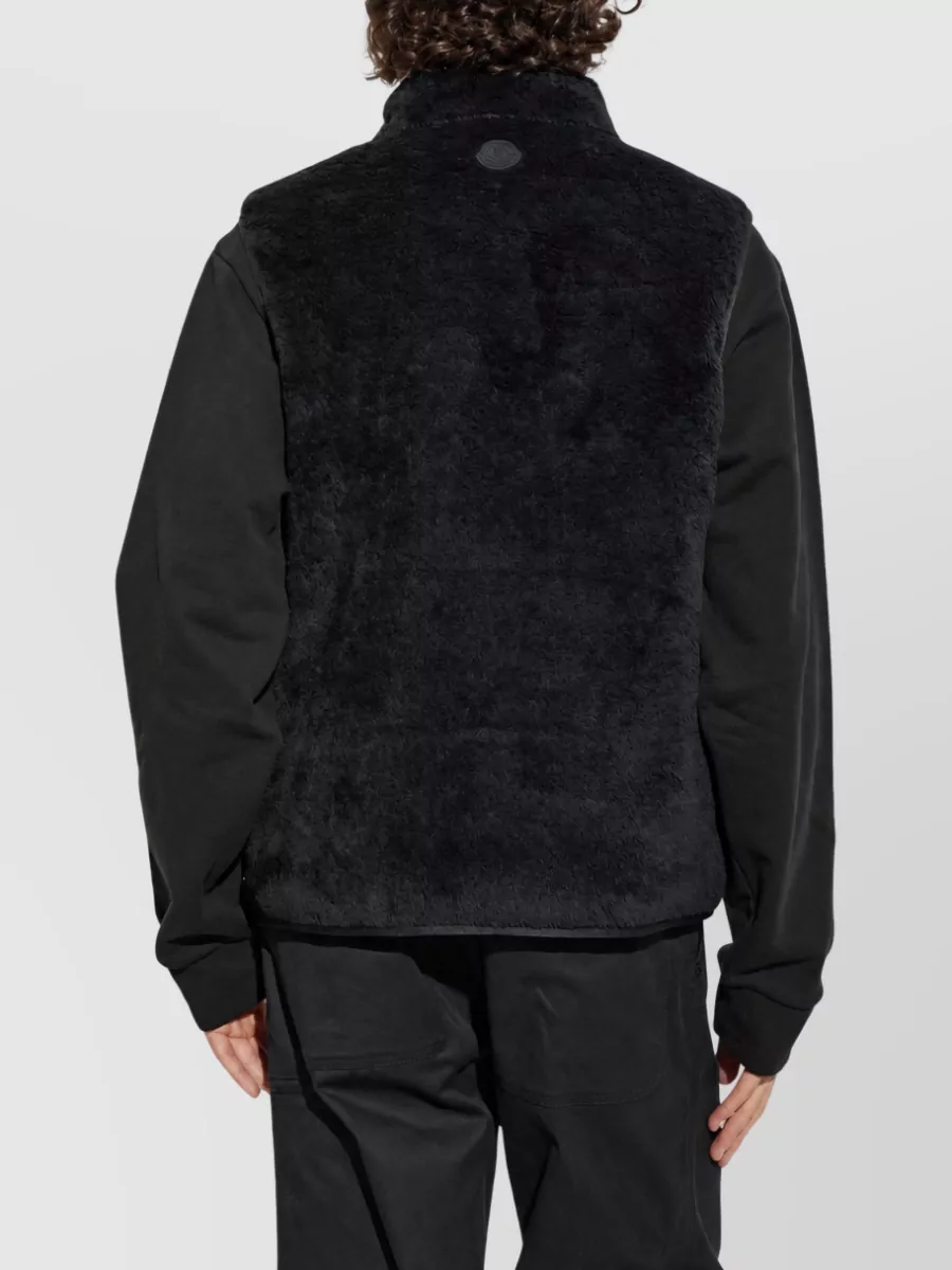 Moncler Reversible Quilted Fleece Puffer Vest