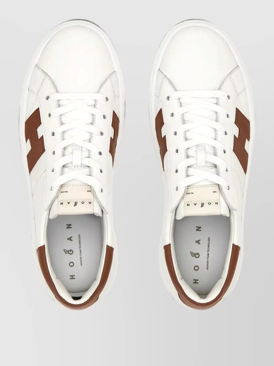 Hogan Leather Lace-Up Sneakers