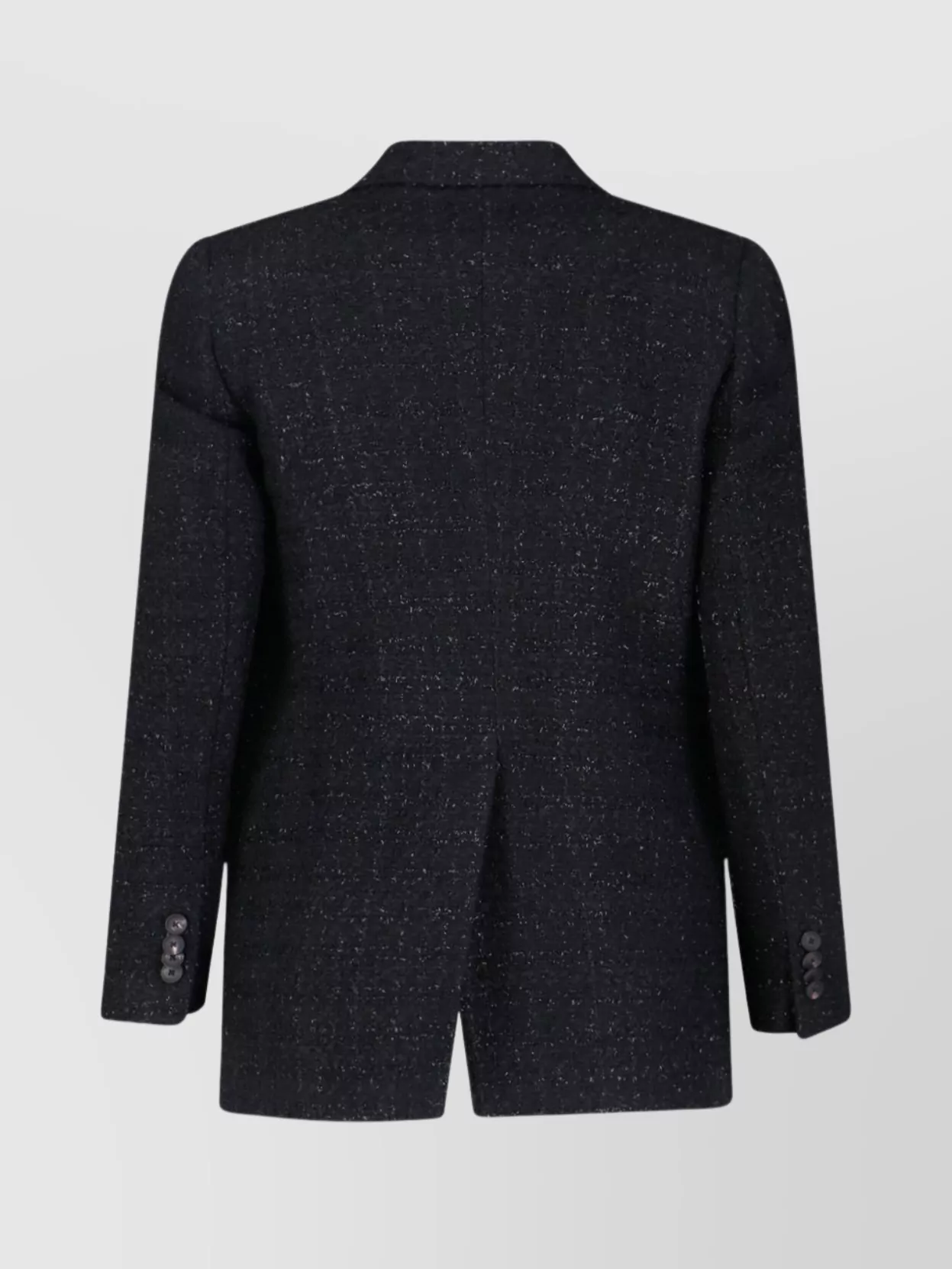 Tagliatore Tailored Black Jacket With Notched Lapel And Textured Fabric In Black