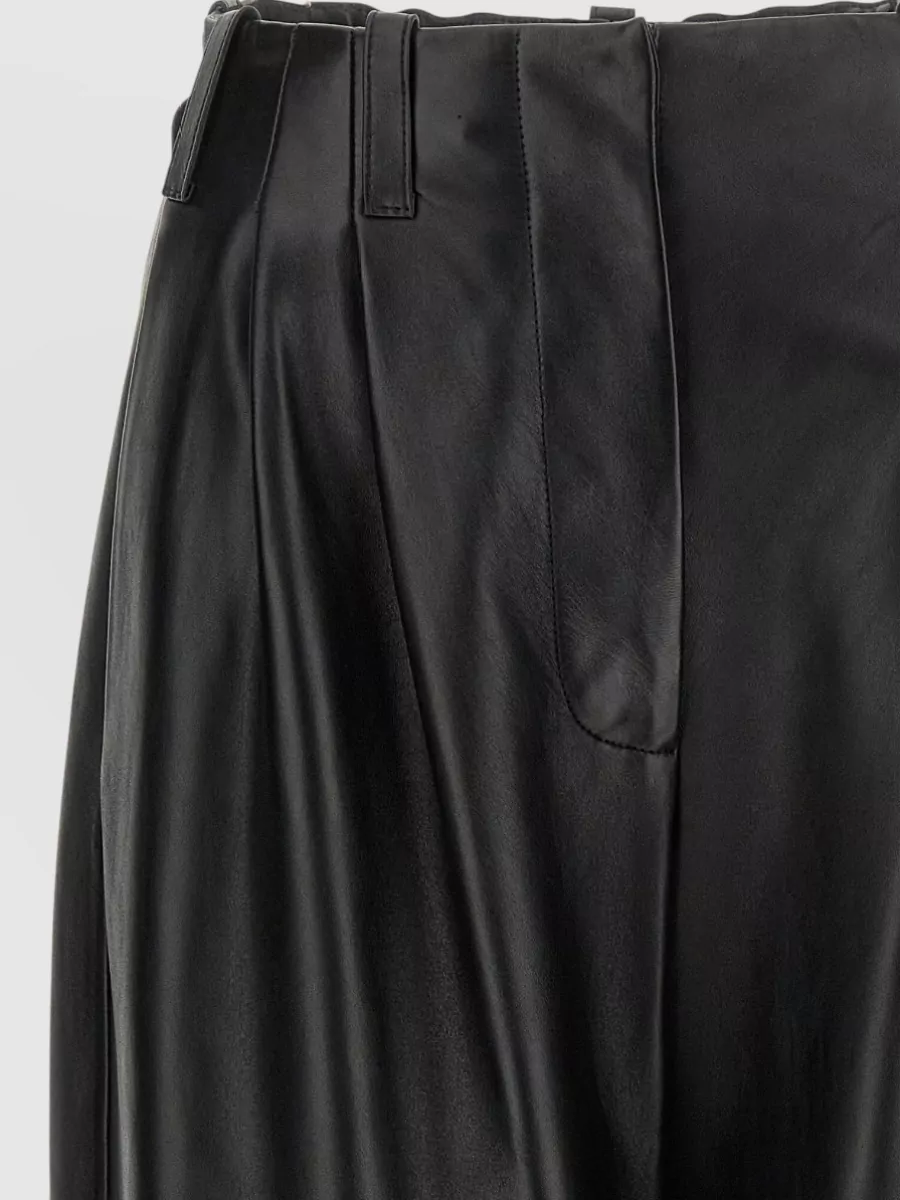 Givenchy Stylish Leather Trousers Featuring Practical Elements