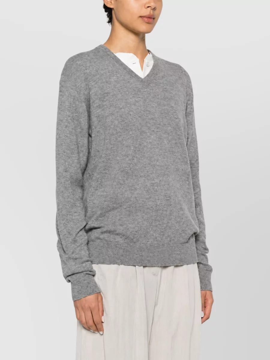 The Row Cashmere V-Neck Sweater