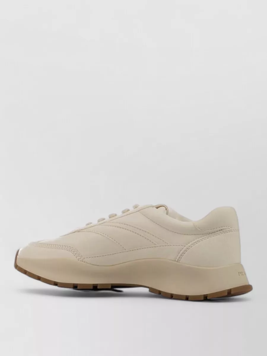 Prada Leather Lace-Up Sneakers