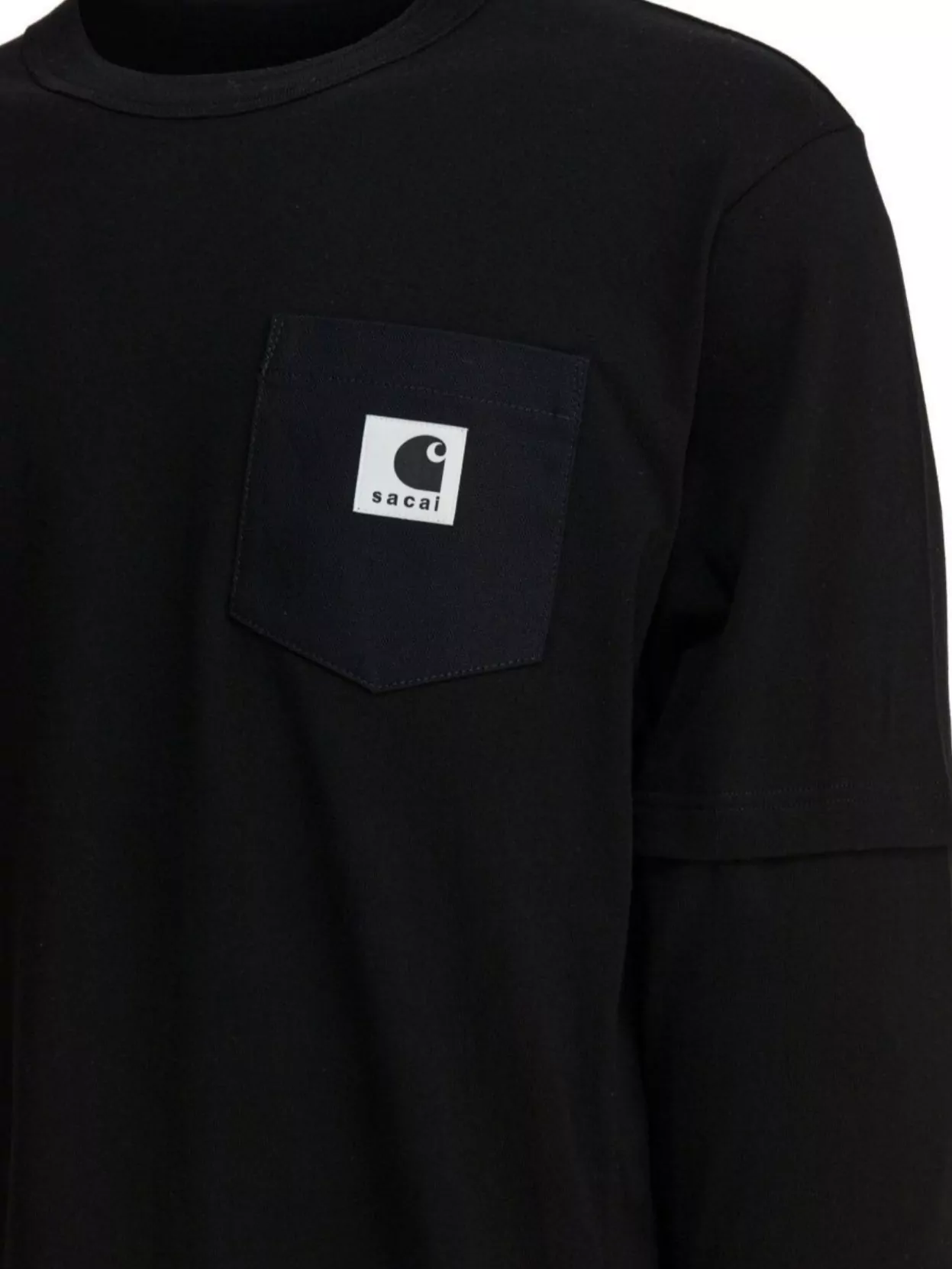 Sacai Long Sleeve T-Shirt Chest Pocket