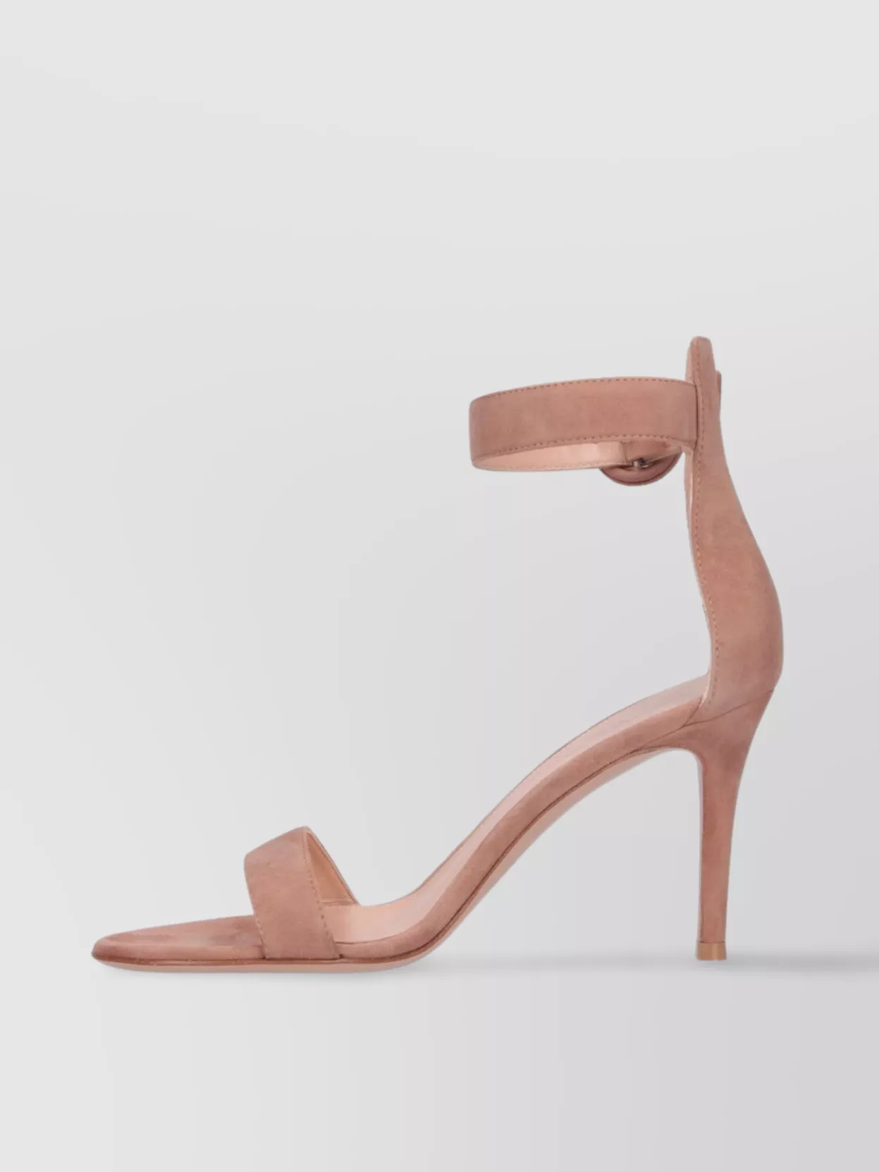 Gianvito Rossi Heeled Sandals With Buckle Detail And Suede Finish