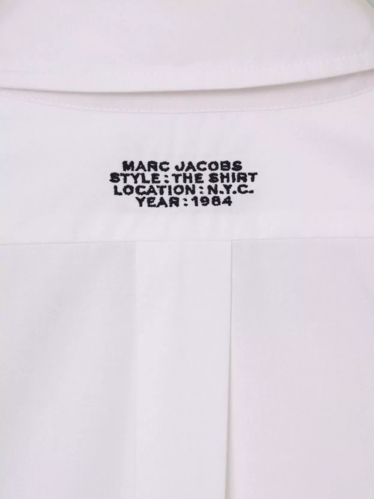 Marc Jacobs Embroidered Detail Cropped Cotton Shirt