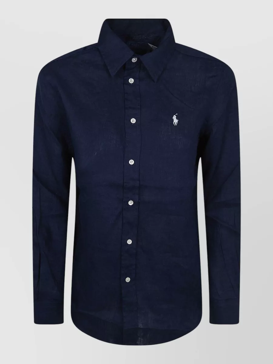 Polo Ralph Lauren Linen Long-Sleeve Button-Up Shirt