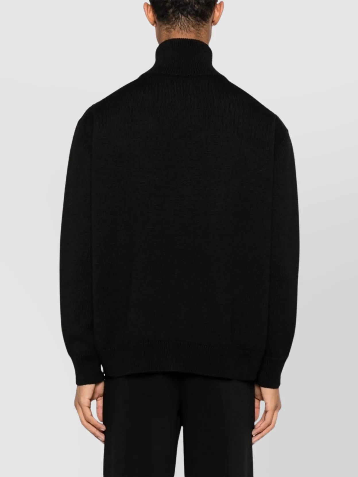 Jil Sander Wool Sweater Featuring Zip-Up Element