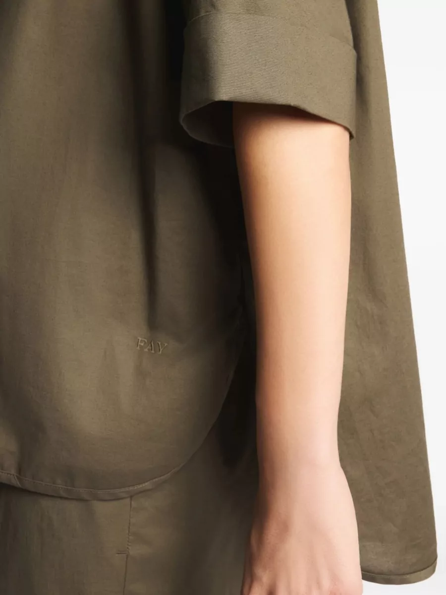 Fay Short Sleeve Collared Shirt Relaxed Fit