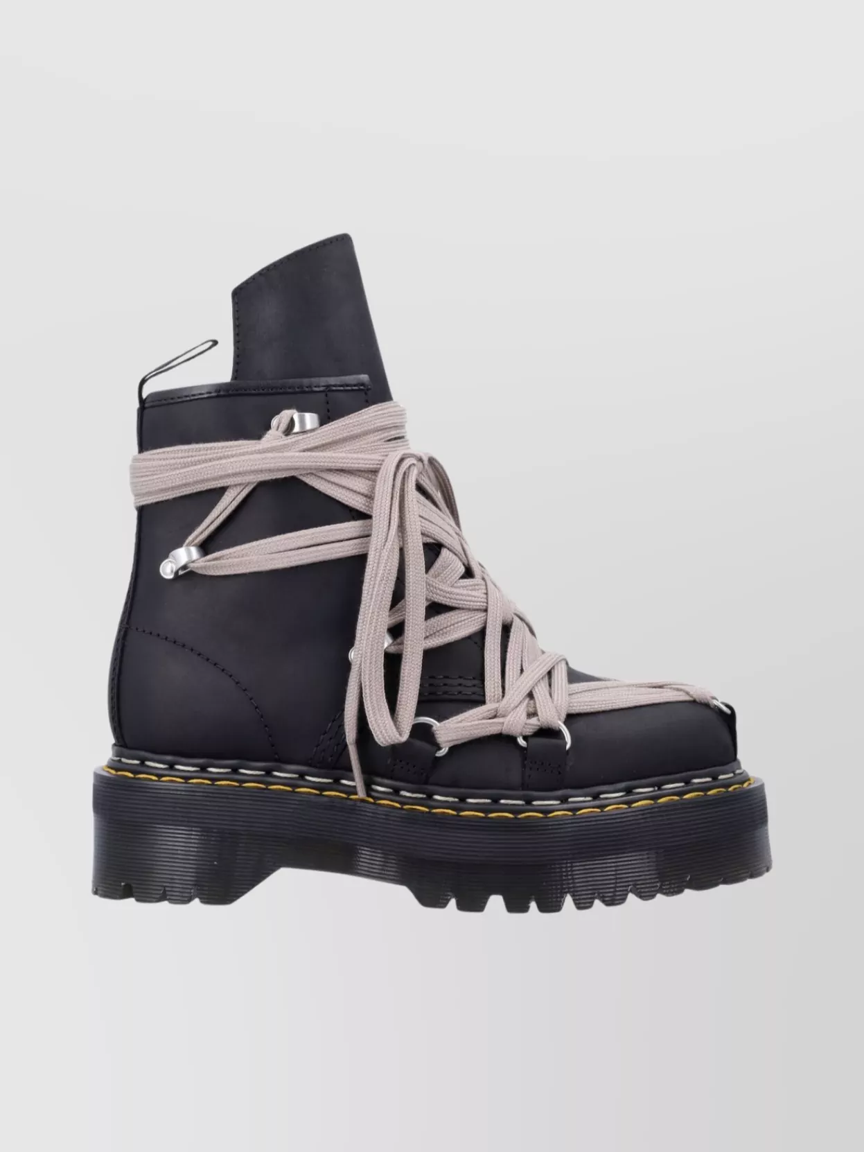 Rick Owens Chunky Platform Lace Up Boots