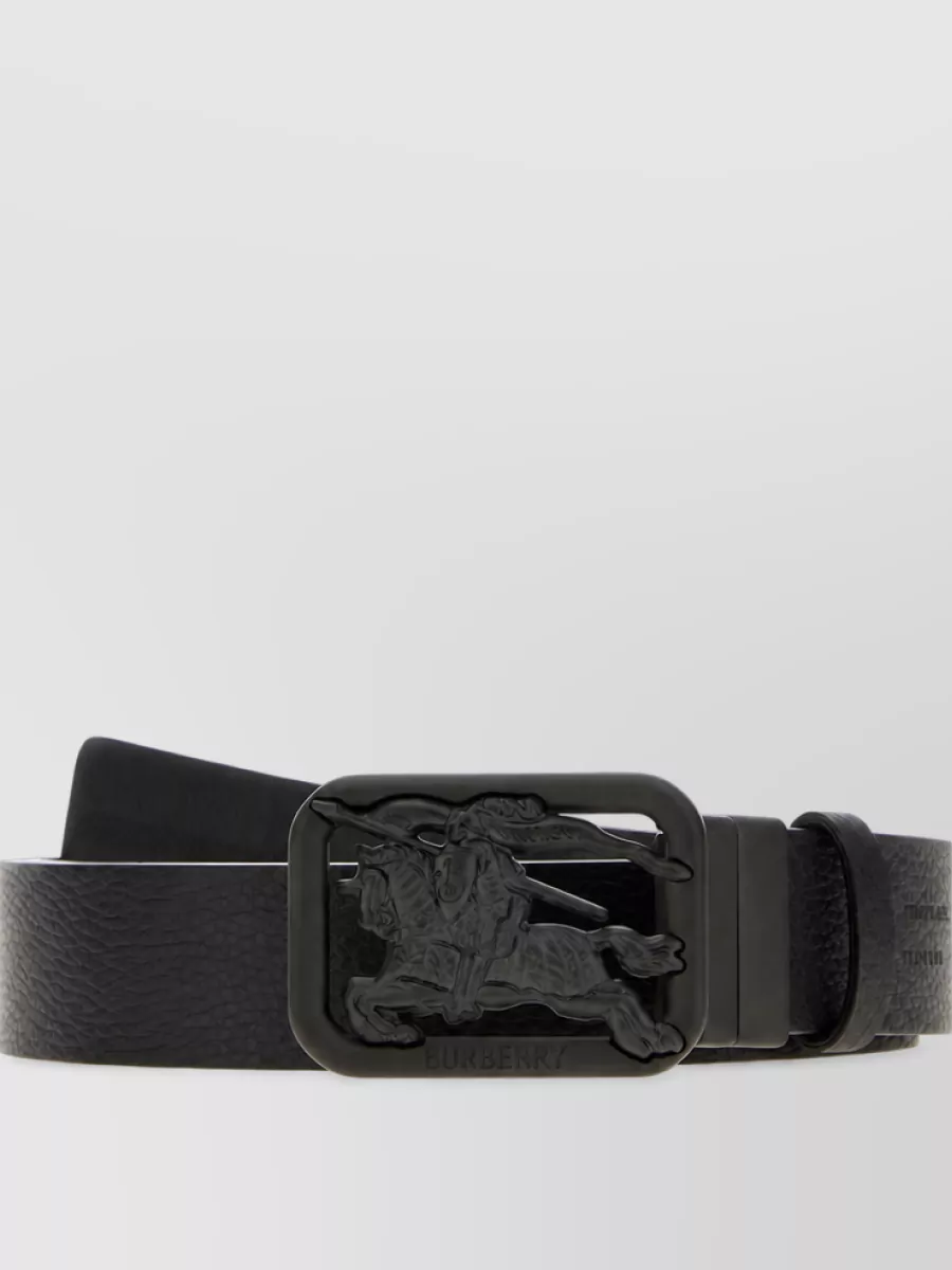 Burberry leather reversible belt