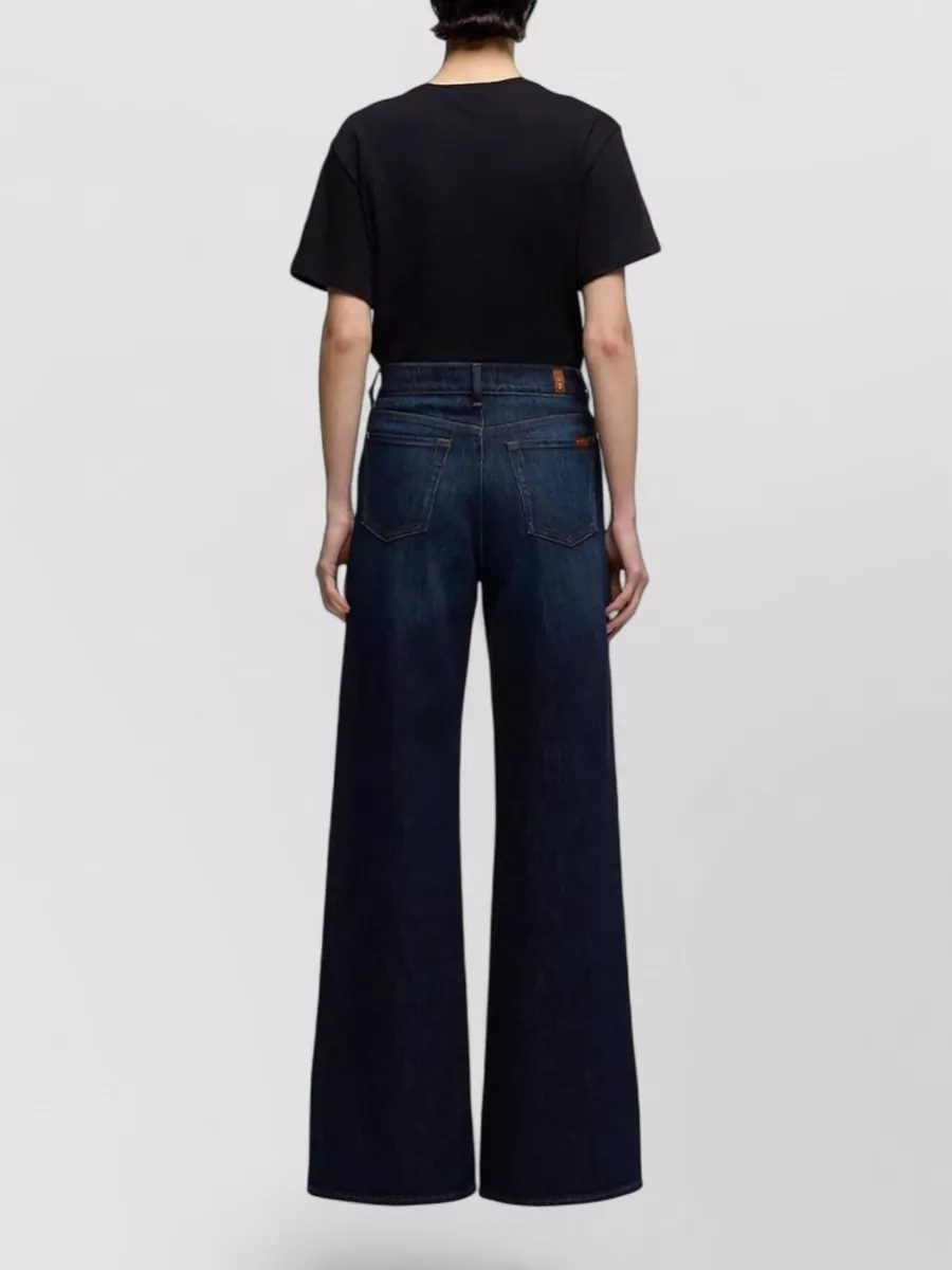 7 For All Mankind Denim High-Rise Wide-Leg Jeans