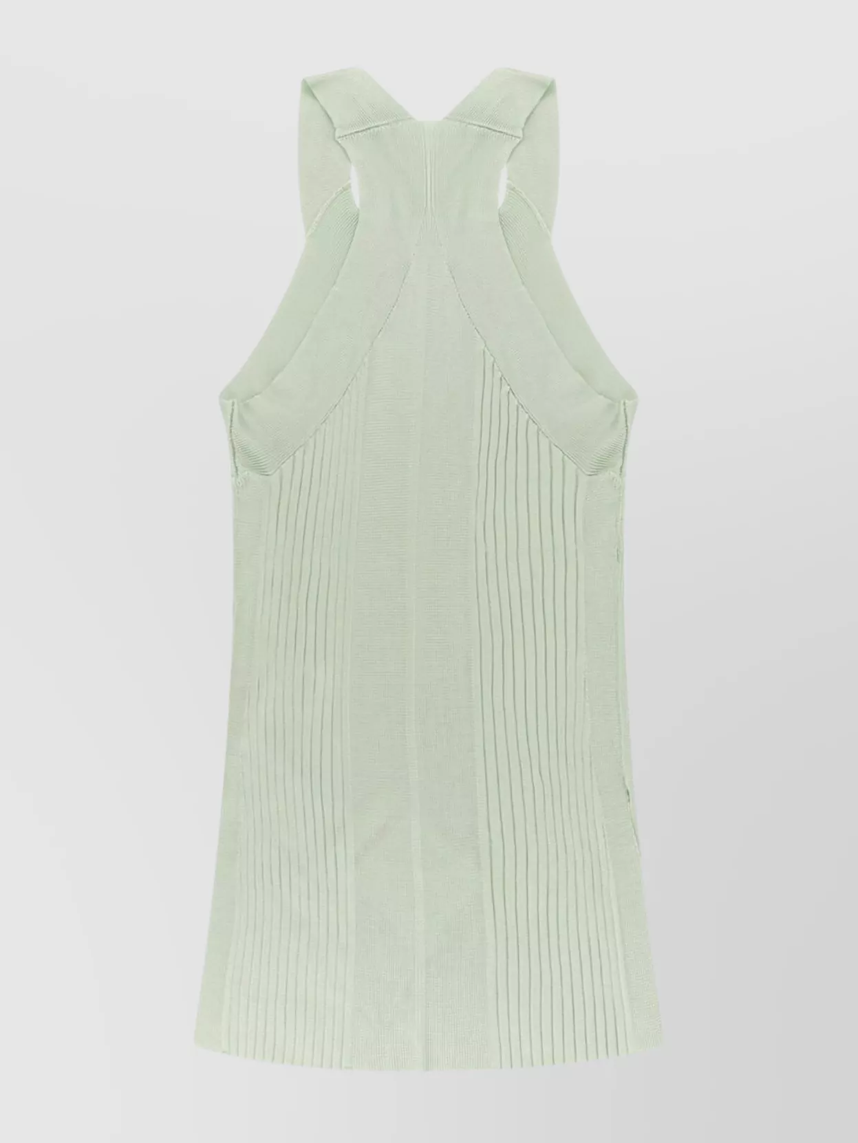 JIL SANDER LIGHTWEIGHT RIBBED VISCOSE RACERBACK TOP