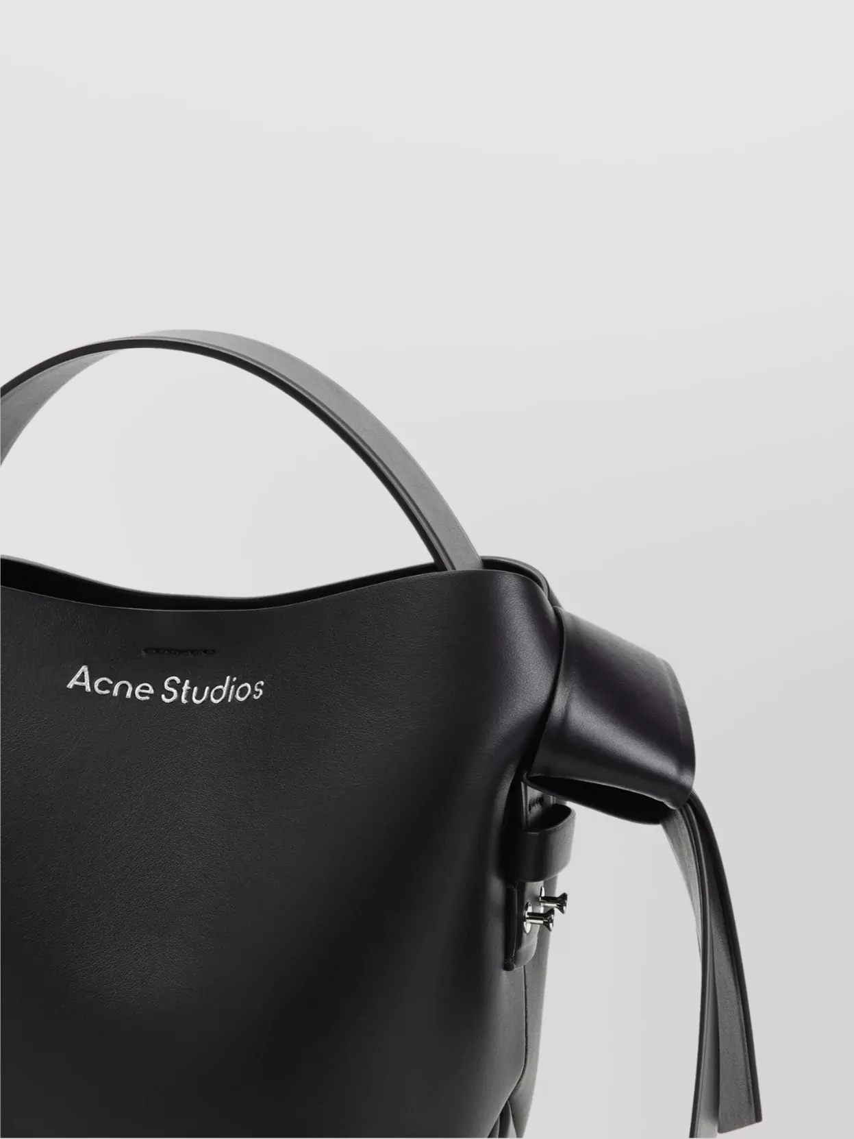 Acne Studios Mini Handbag Knot Accent Structured