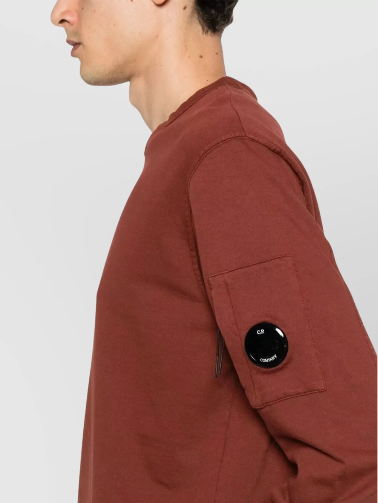 C.p. Company Crew Neck Sweatshirt Lens Pocket