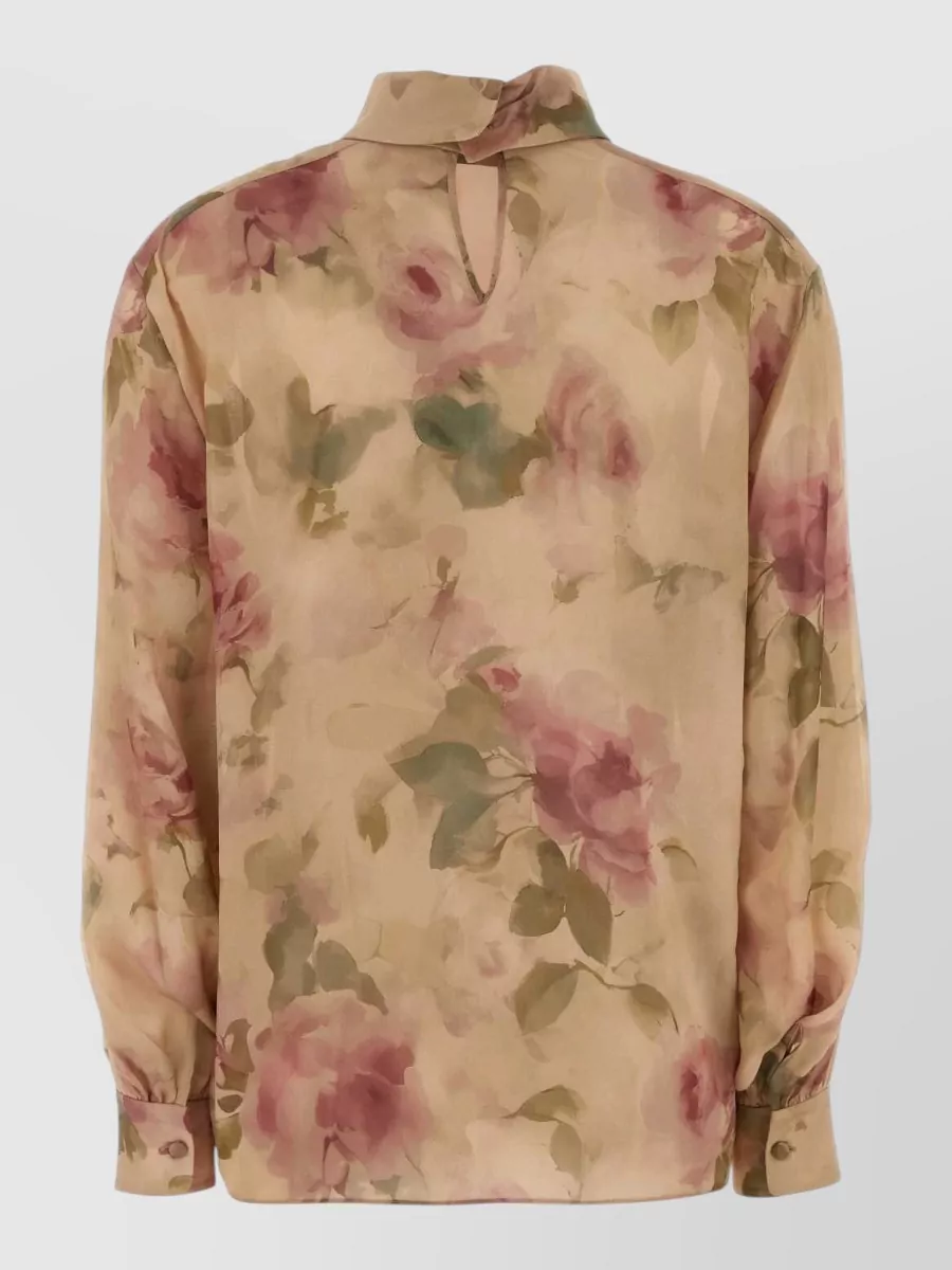 Magda Butrym Printed Silk Blouse