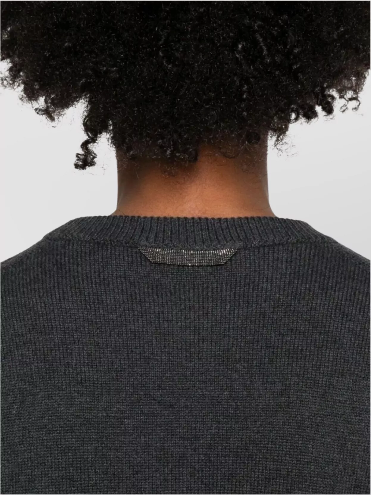 Brunello Cucinelli Cashmere Pullover Featuring Shiny Accents