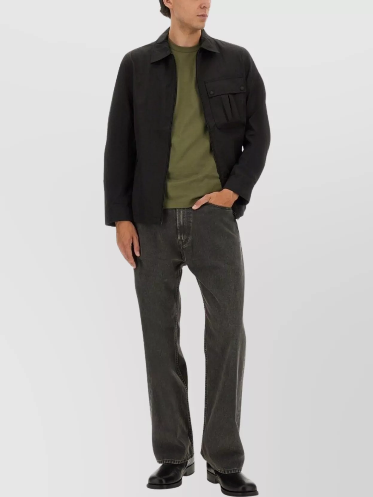 Belstaff Buttoned Front Pocket Long Sleeve Jacket