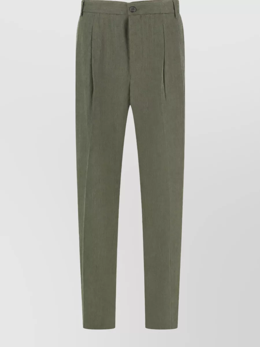 Laneus wool wide-leg tailored trousers