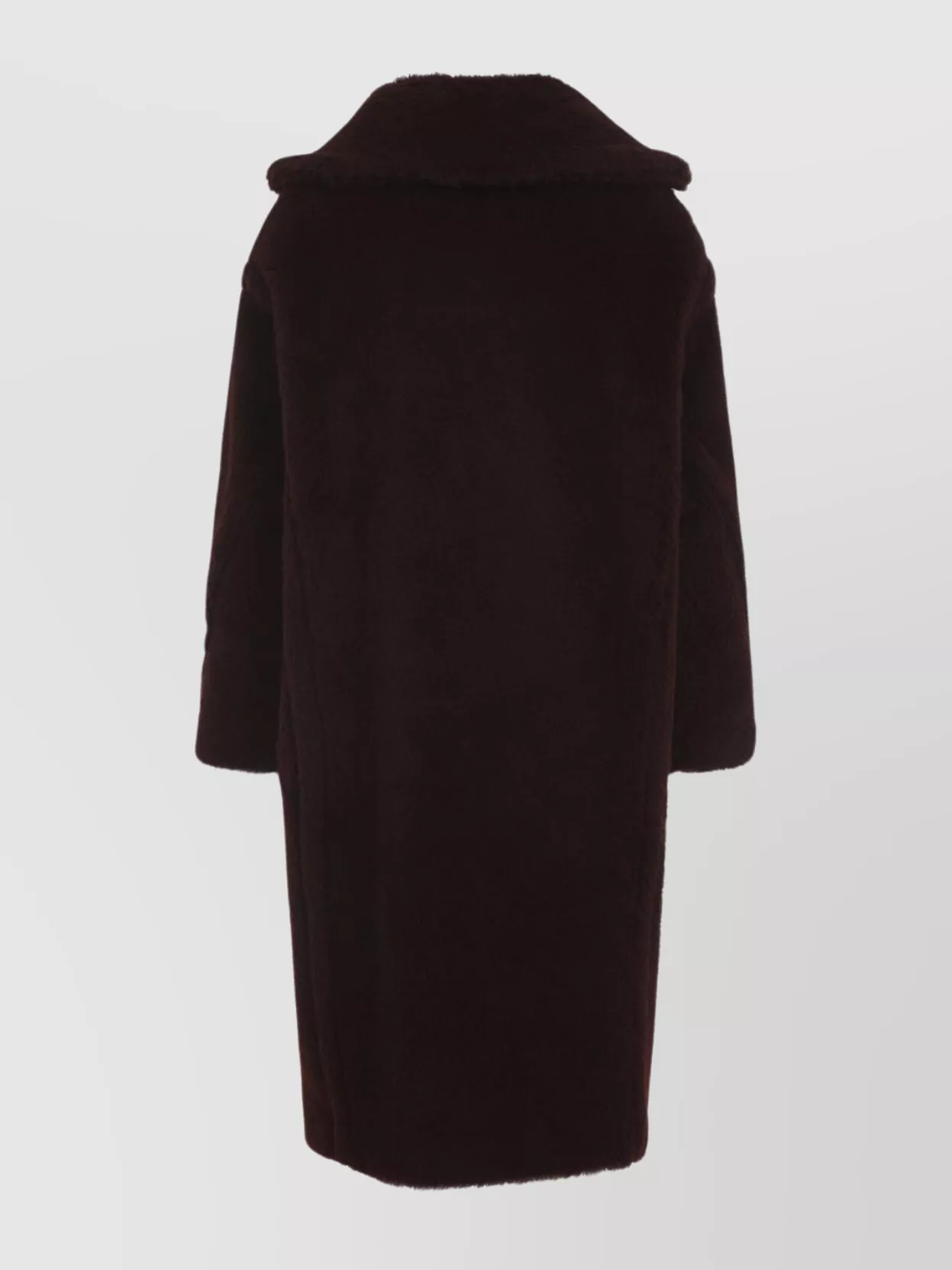 Max Mara Double-breasted Knee-length Alpaca Coat In Black