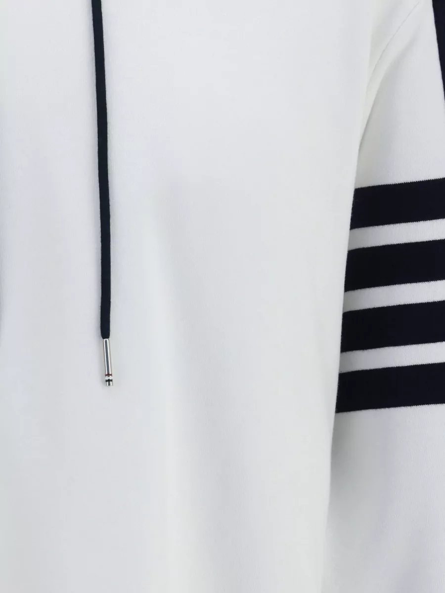 Thom Browne Cotton Colorblock Hooded Sweatshirt