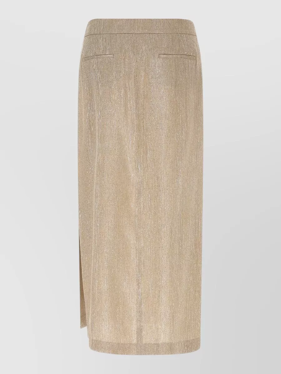 Peserico Lame Midi Pencil Skirt