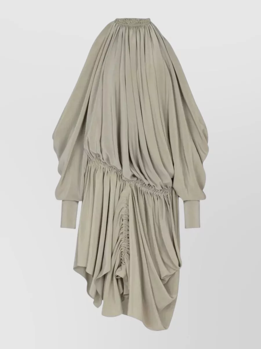 Balmain Silk one-shoulder mini dress