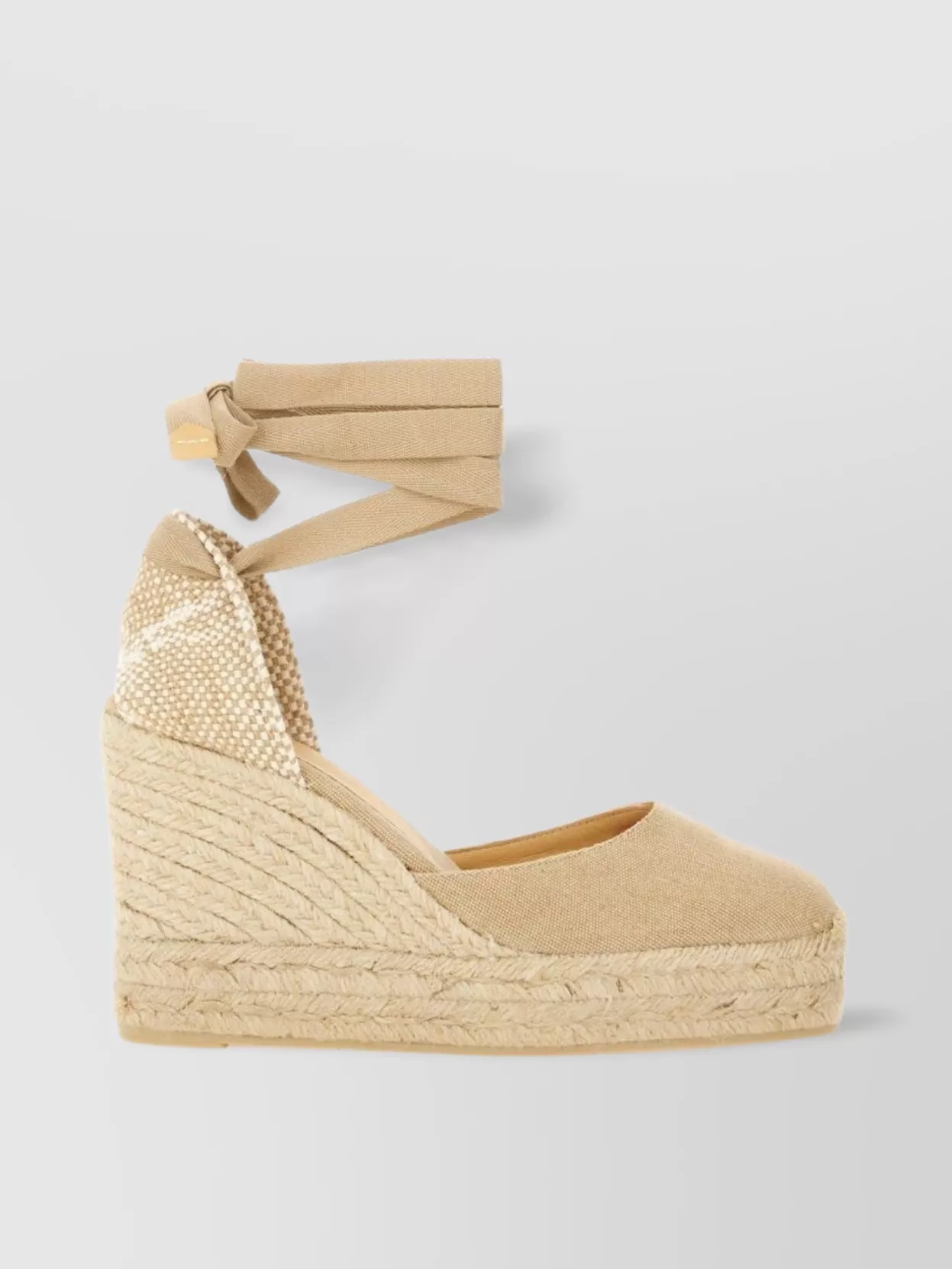 CASTAñER CLOSED TOE WEDGE ESPADRILLE WITH TEXTURED SOLE