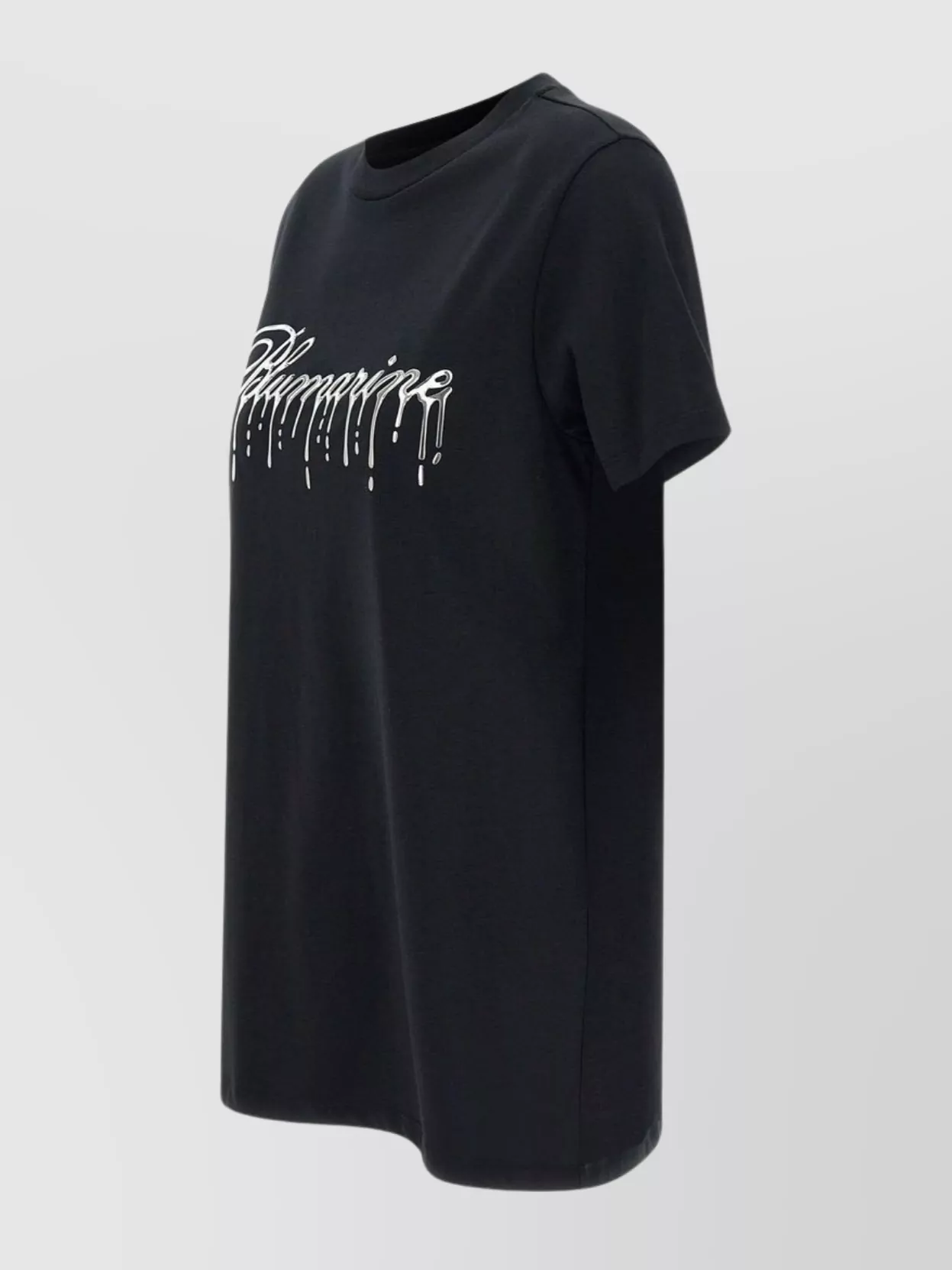 Blumarine Crew Neck Cotton Jersey T-shirt With Graphic Print