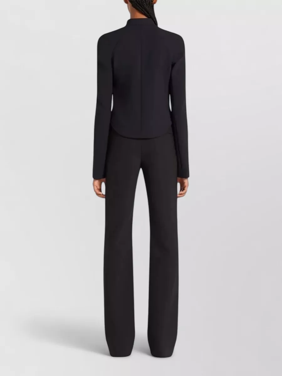 Courrèges Heritage Crepe Cropped Blazer Jacket