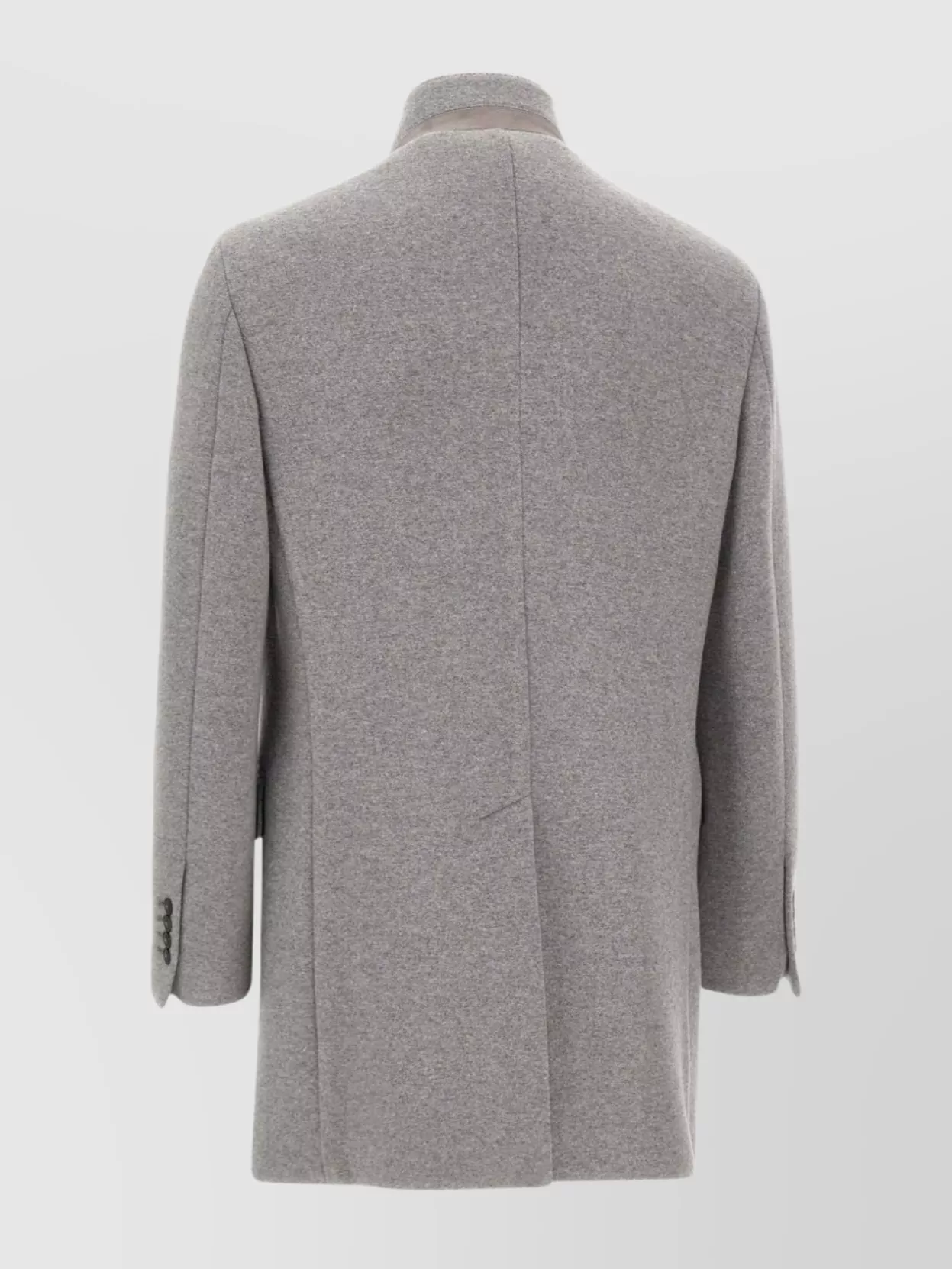 Fay Wool Coat With Back Vent And Pockets