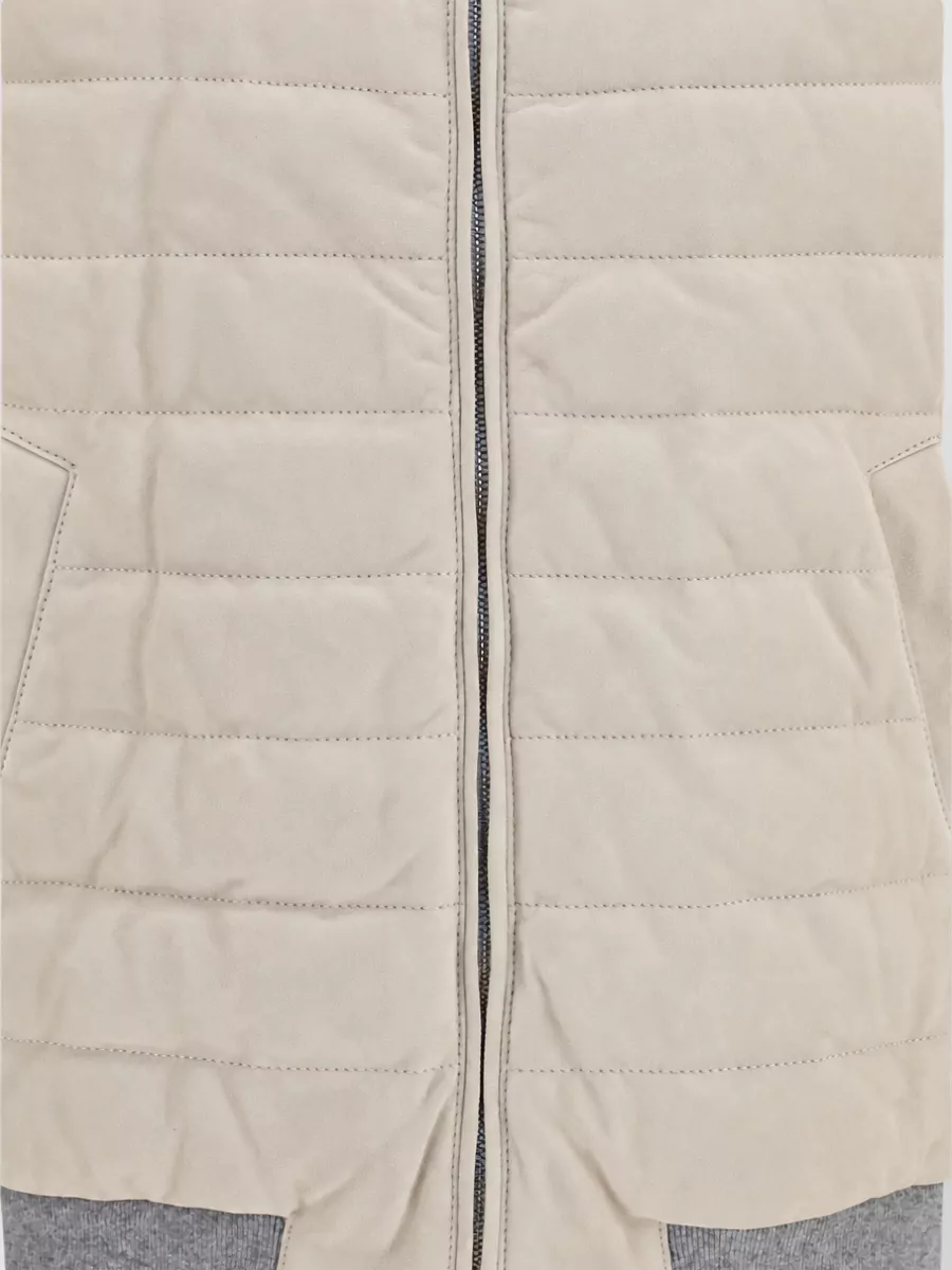 Brunello Cucinelli Leather Quilted Padded Vest