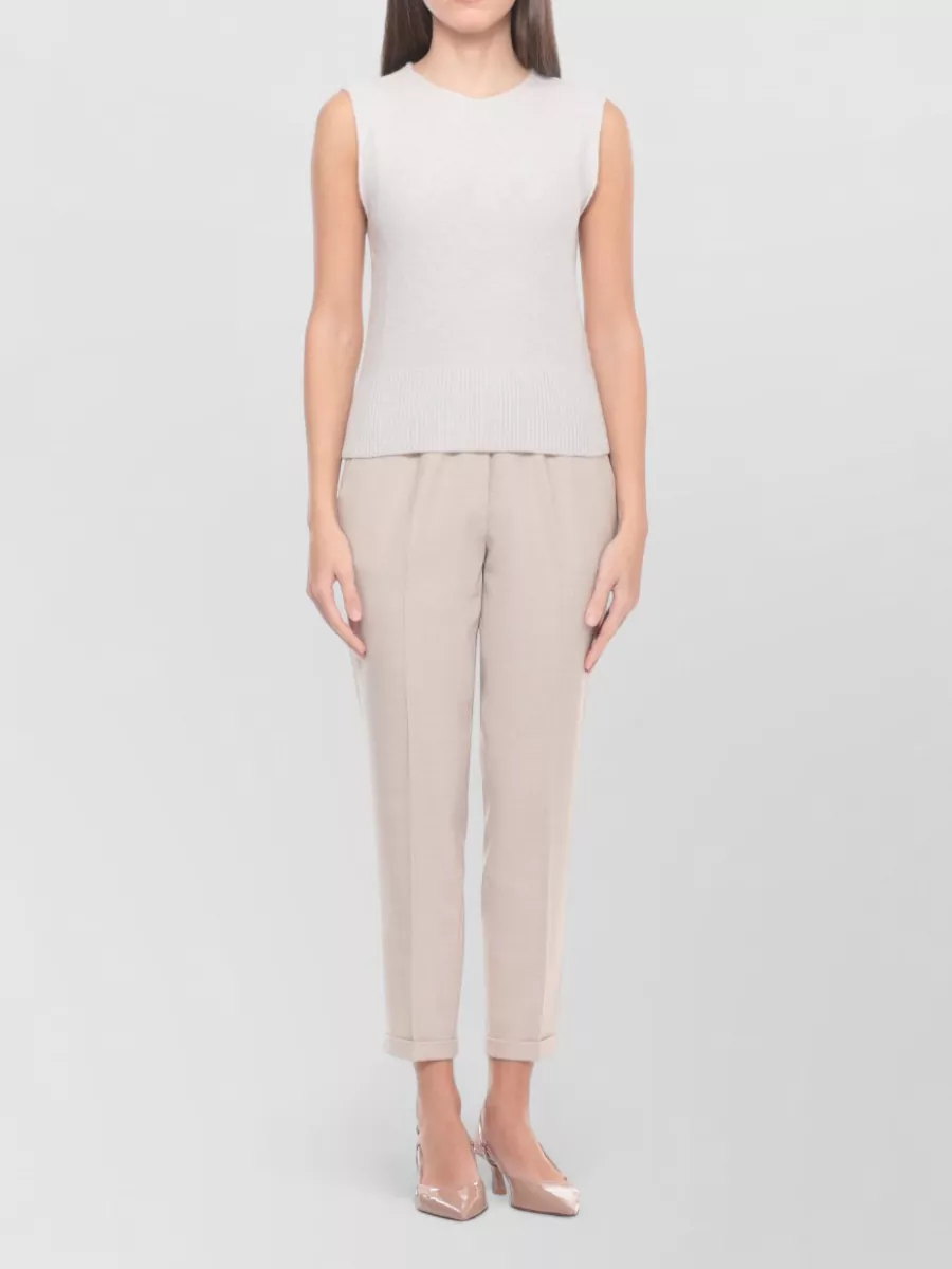 Antonelli Firenze Alpaca Crewneck Long-Sleeve Knitted Top