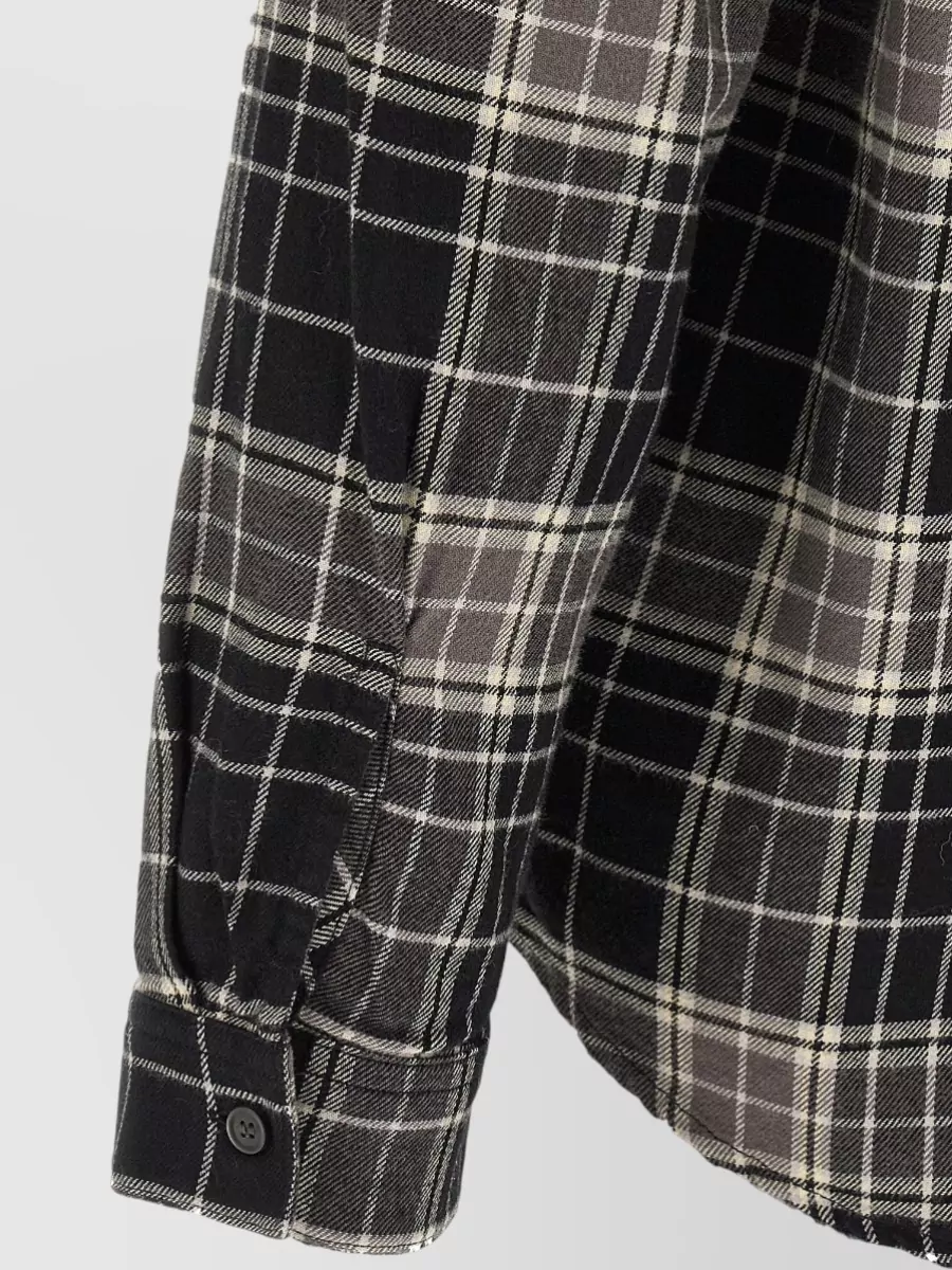 Diesel Checked Cotton Long-Sleeve Shirt