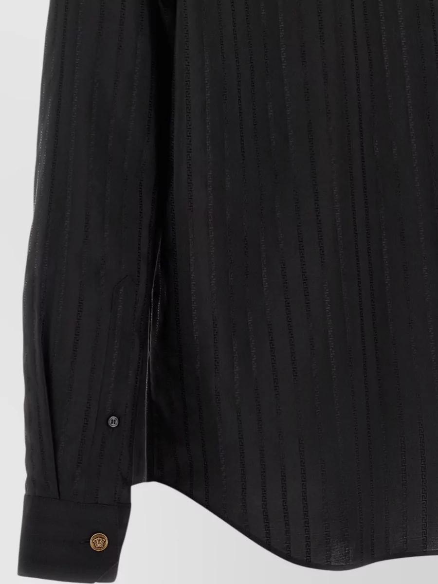 Versace Silk Cotton Jacquard Shirt