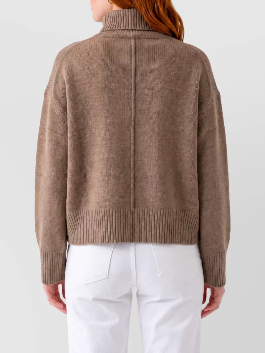 Loulou Studio Cashmere Cropped Turtleneck Sweater