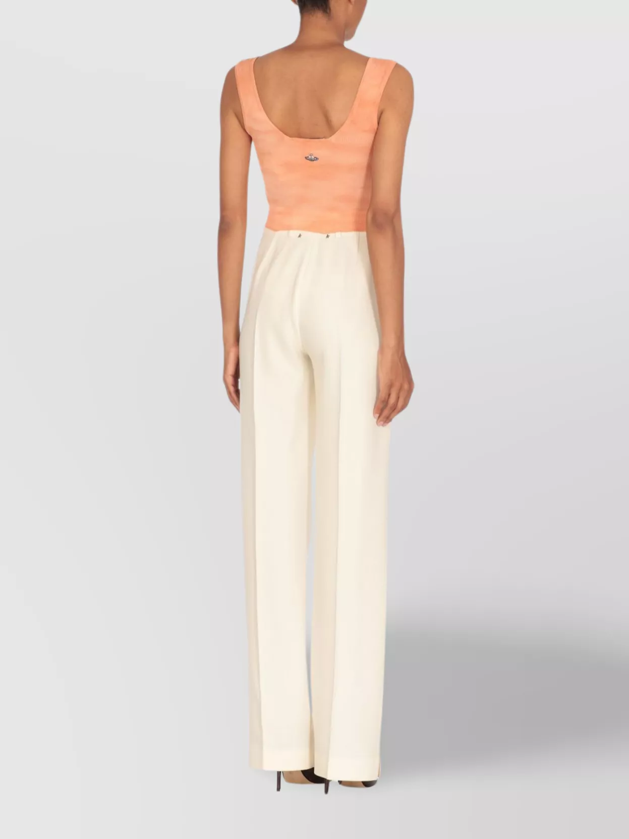 Vivienne Westwood Embroidered Logo Sleeveless Top