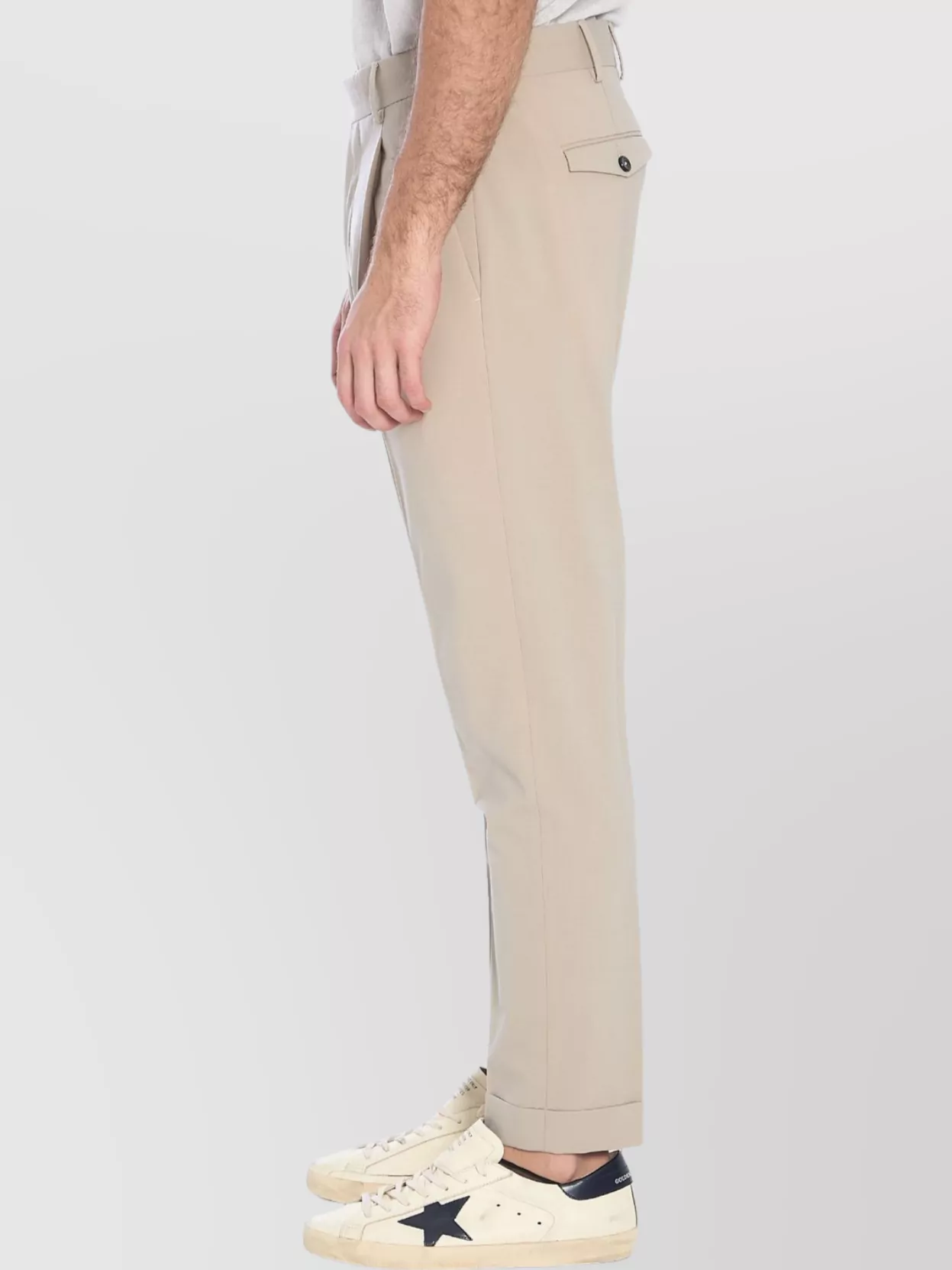 Pt Torino Rebel Pleated Wool Blend Trousers