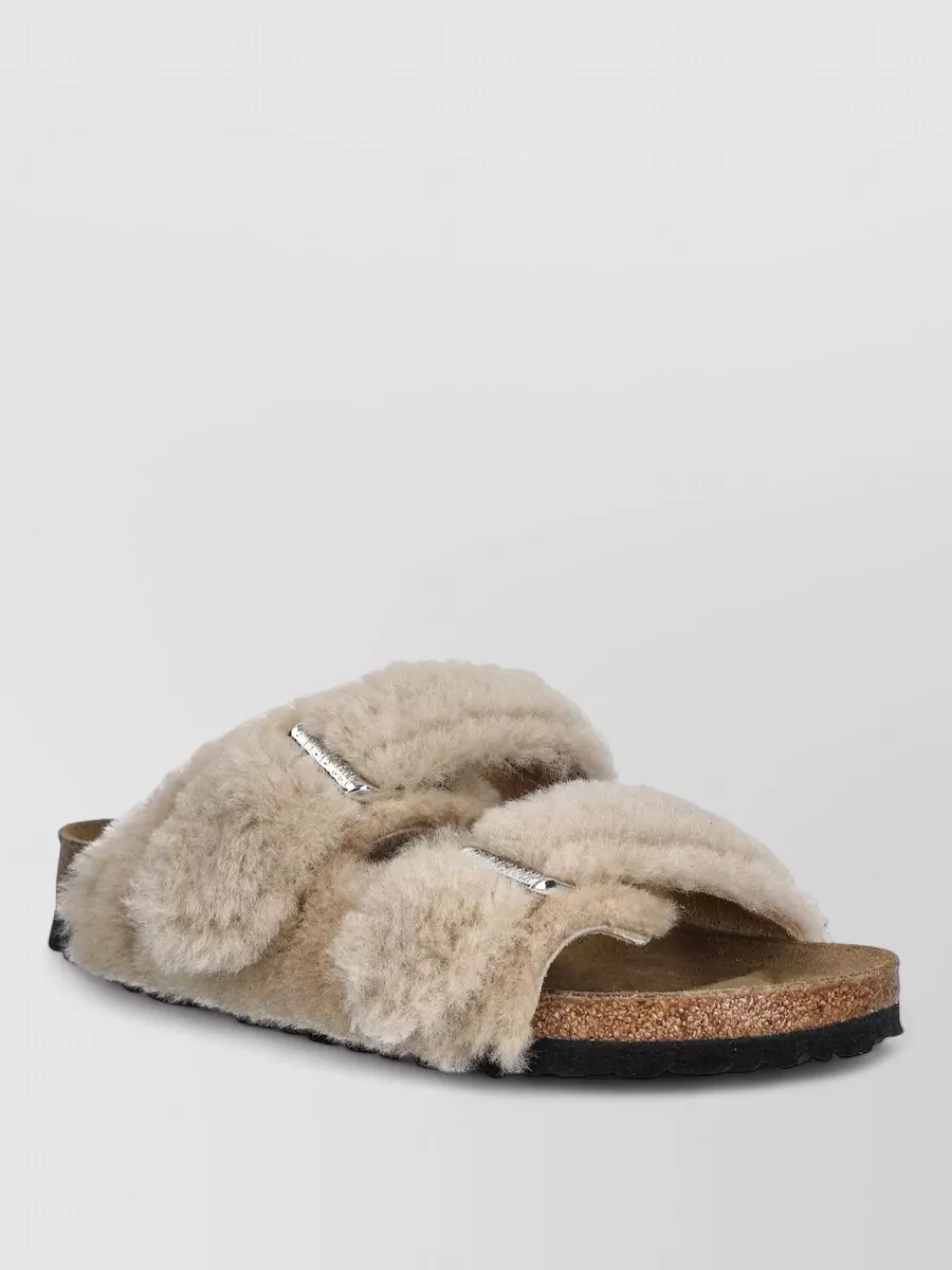 Birkenstock Arizona Flat Sandals Faux Fur Straps