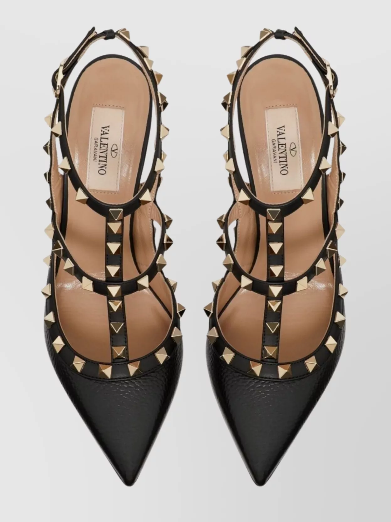 Valentino Garavani Studded Pointed Toe Slingback Pumps