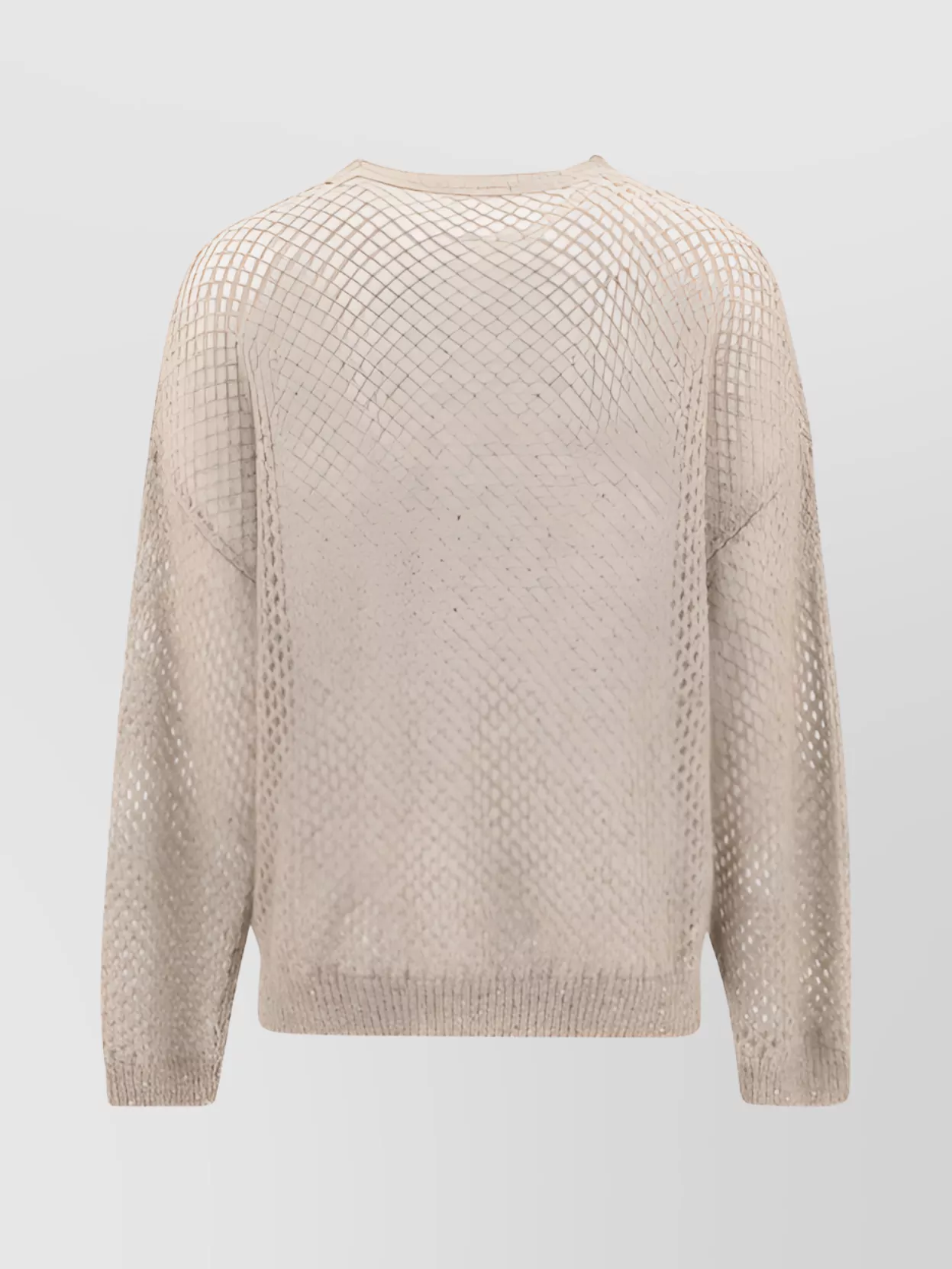 Brunello Cucinelli Mohair Sequin Knit Sweater In Neutral