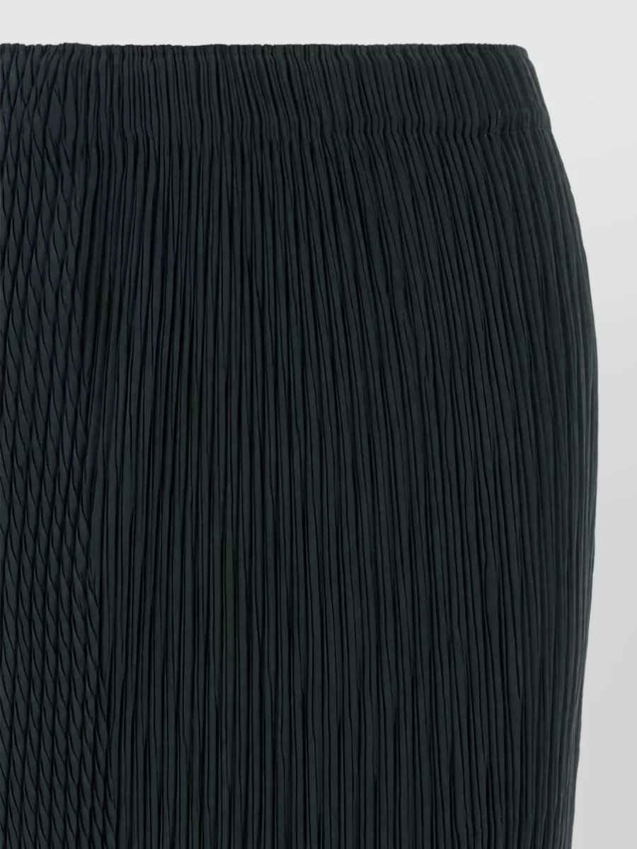 Issey Miyake Asymmetric Pleated Midi Skirt