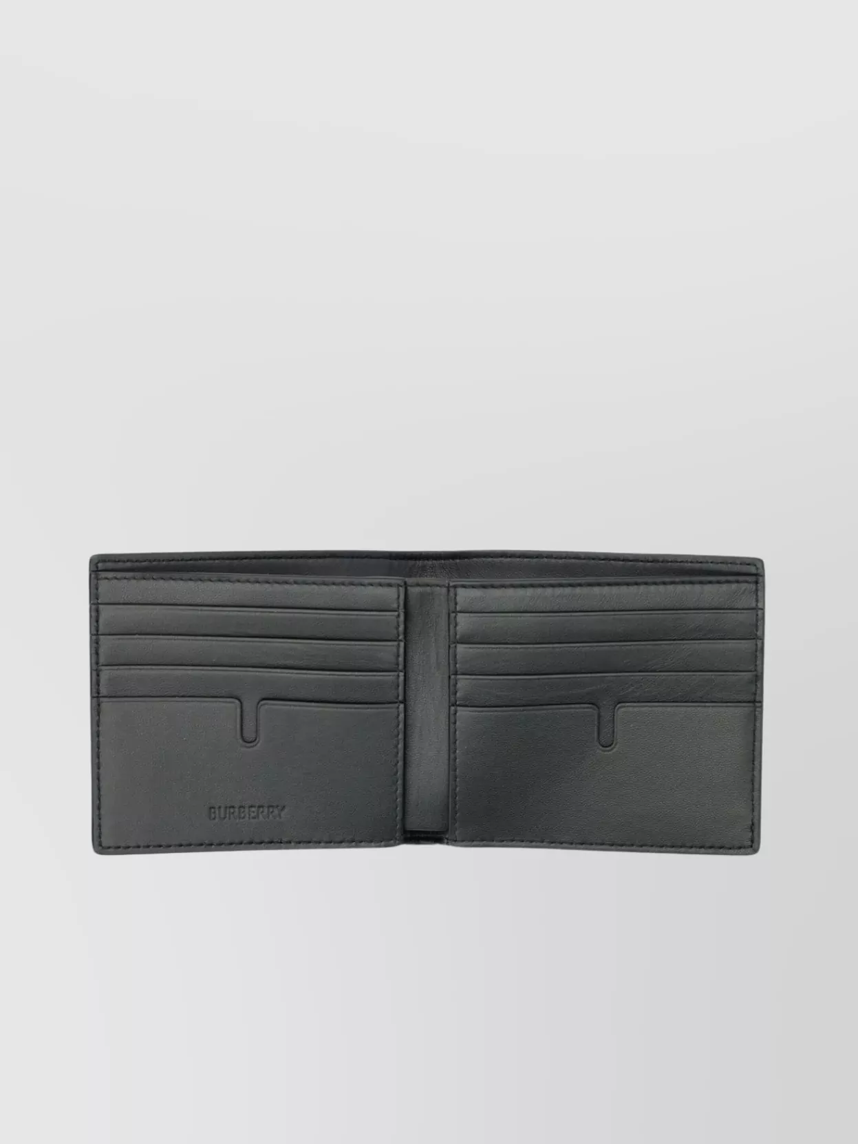 Burberry Checkered Pattern Bi-fold Wallet And Cardholder In Grey