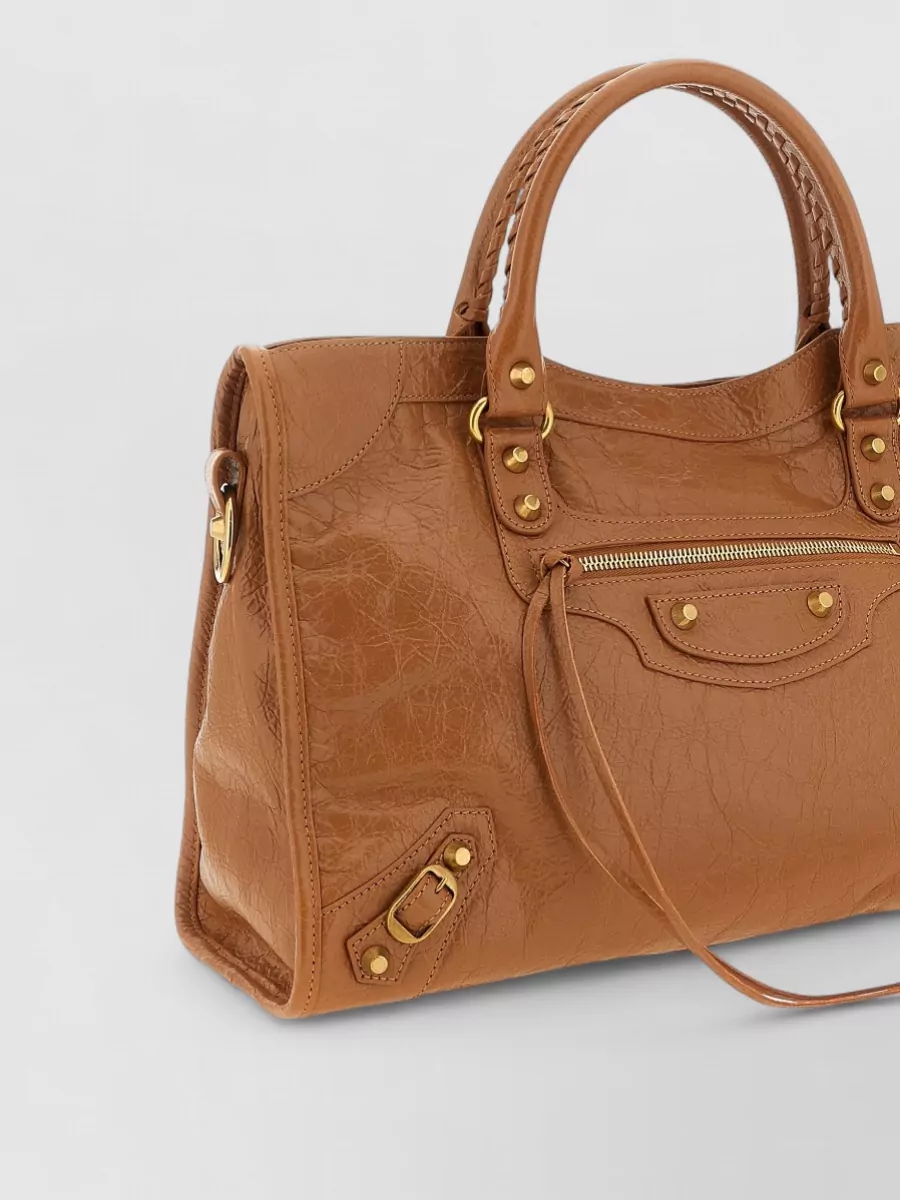 Balenciaga Le City Medium Leather Shoulder Bag