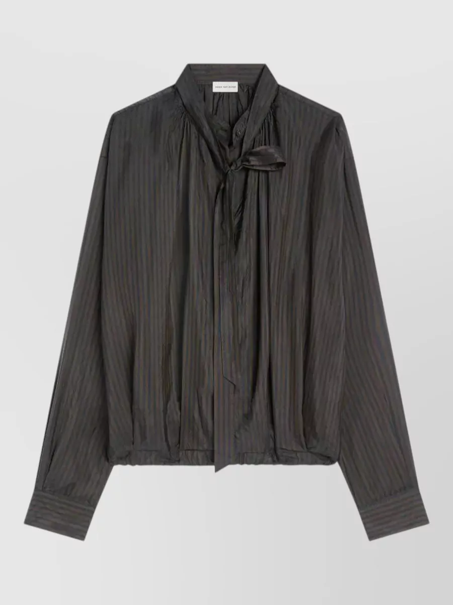 Dries Van Noten striped cupro blouse