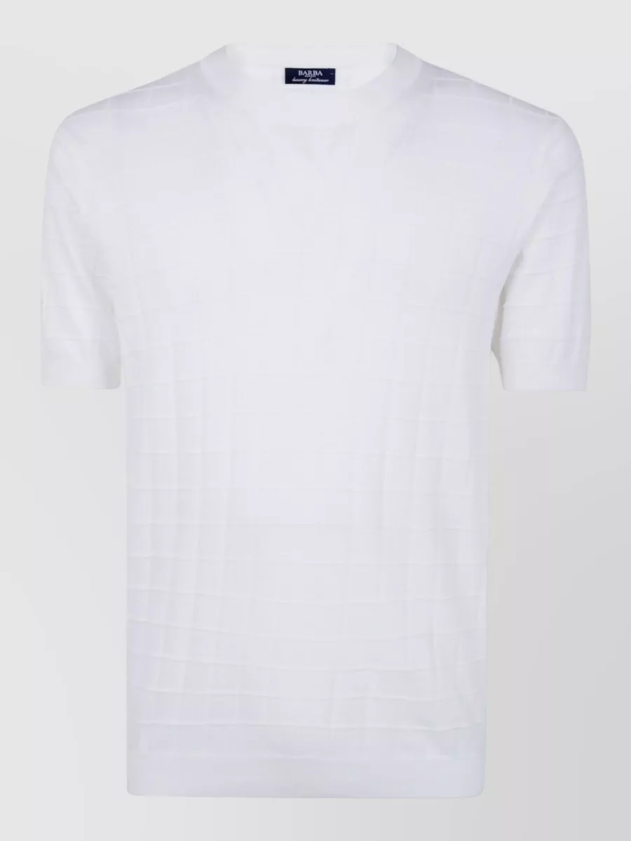 Barba Napoli cotton round neck t-shirt